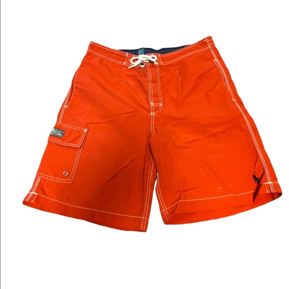 Polo Ralph Lauren Mens Size Small Red Swim Trunks